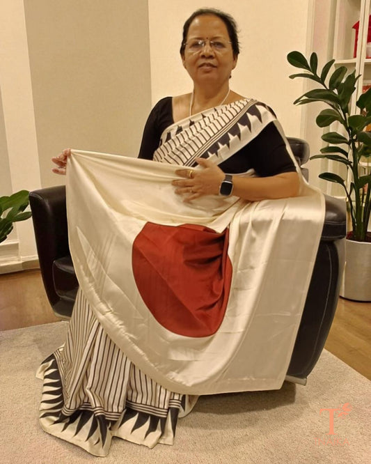 Chocolate Semi Gajji Silk Saree