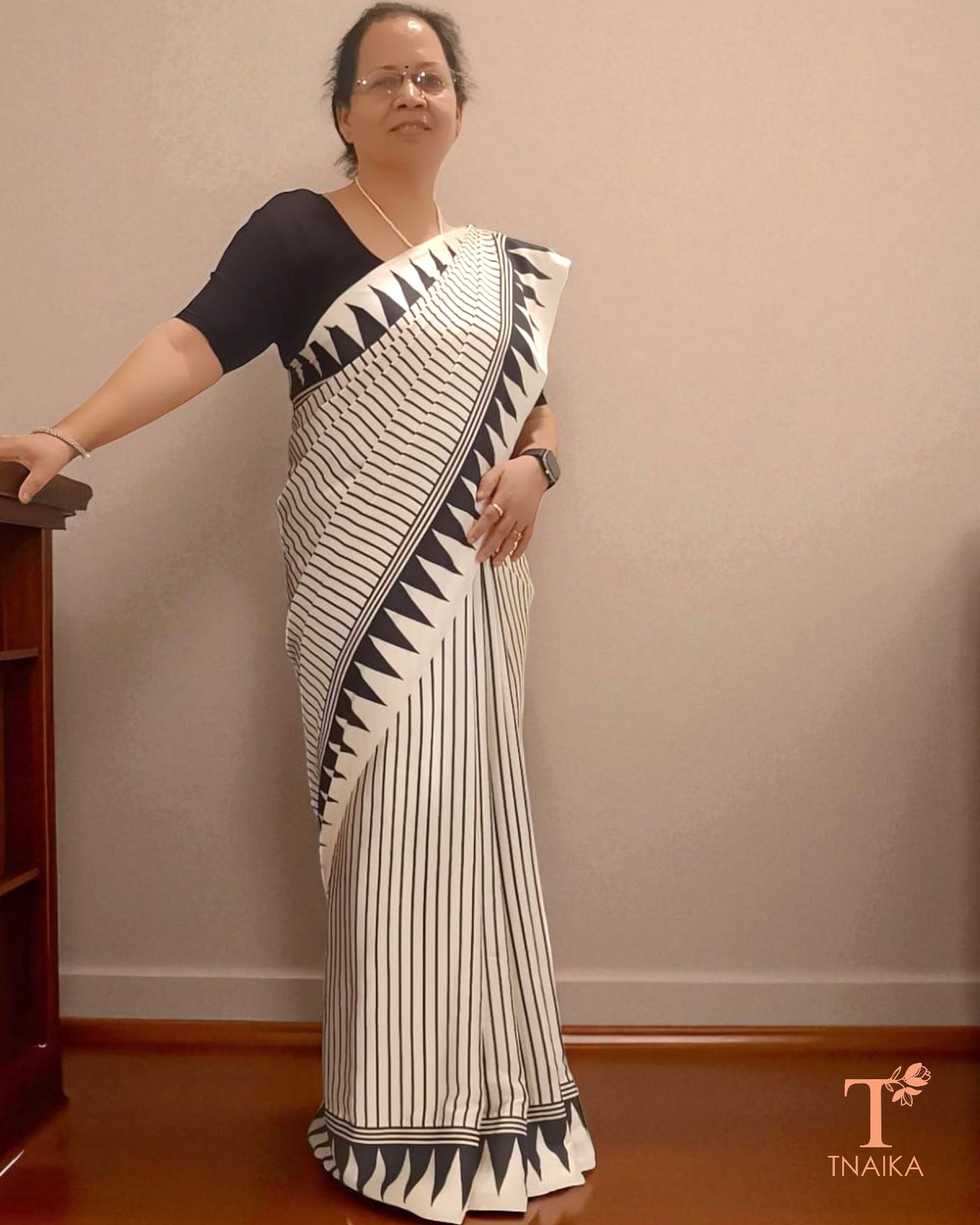 Chocolate Semi Gajji Silk Saree