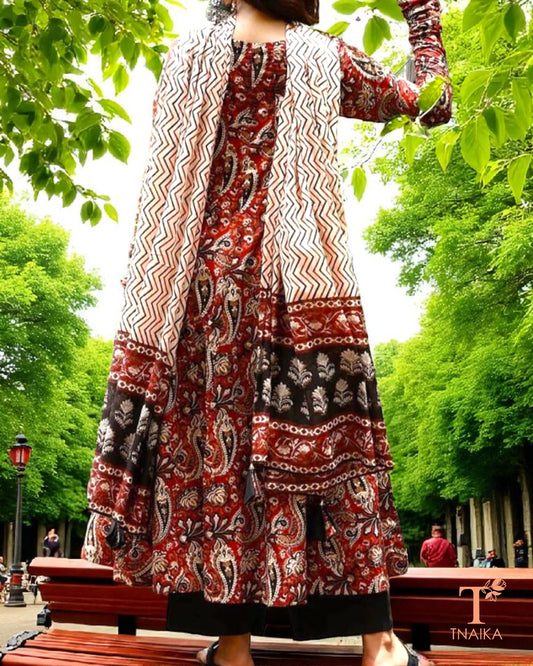 Cotton Block Printed Suit