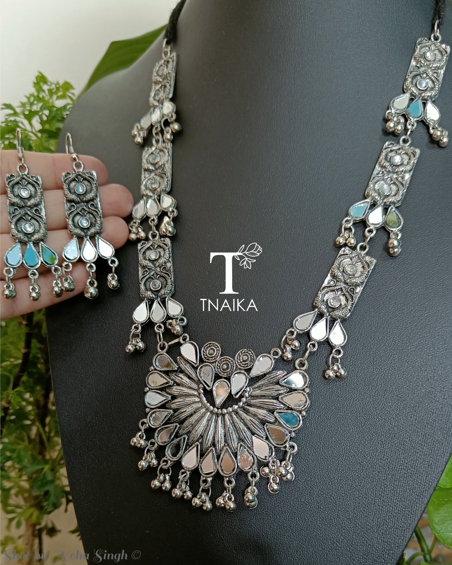 Oxidised mirror necklace set
Oxidised jewelry set
Oxidised necklace and earrings
Mirror work necklace set
Boho chic necklace
Ethnic oxidised necklace
Indian oxidised jewelry
Traditional oxidised necklace
Oxidised silver necklace set
Antique oxidised jewelry
Bohemian mirror necklace
Oxidised statement necklace
Mirror pendant necklace set
Tribal oxidised necklace
Silver oxidised necklace
Oxidised earrings for women
Mirror earrings set