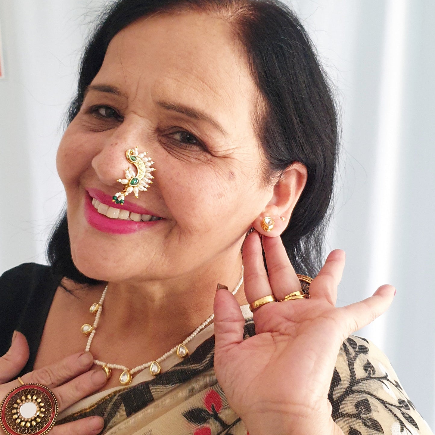 Elegant Kundan pearl necklace
Kundan and pearl pendant online
Indian traditional jewelry
Royal Kundan pearl necklace
Statement Kundan necklace
Designer Kundan pearl necklace
Authentic Kundan necklace
Gold-plated Kundan pearl necklace
Wedding Kundan necklace
Partywear Kundan jewelry
Traditional pearl chain necklace
Kundan necklace with pearl accents