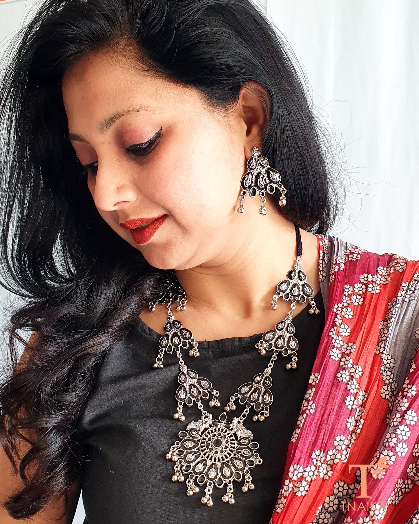 Designer oxidised jewelry
Fashion oxidised necklace
Oxidised tribal necklace set
Vintage oxidised necklace
Silver oxidised necklace set
Festival oxidised necklace
Unique oxidised necklace
Indian jewelry set
Oxidised jewelry for women
Bohemian oxidised necklace
Traditional silver necklace
Handmade oxidised necklace
Mirror work oxidised necklace
Oxidised ethnic jewelry