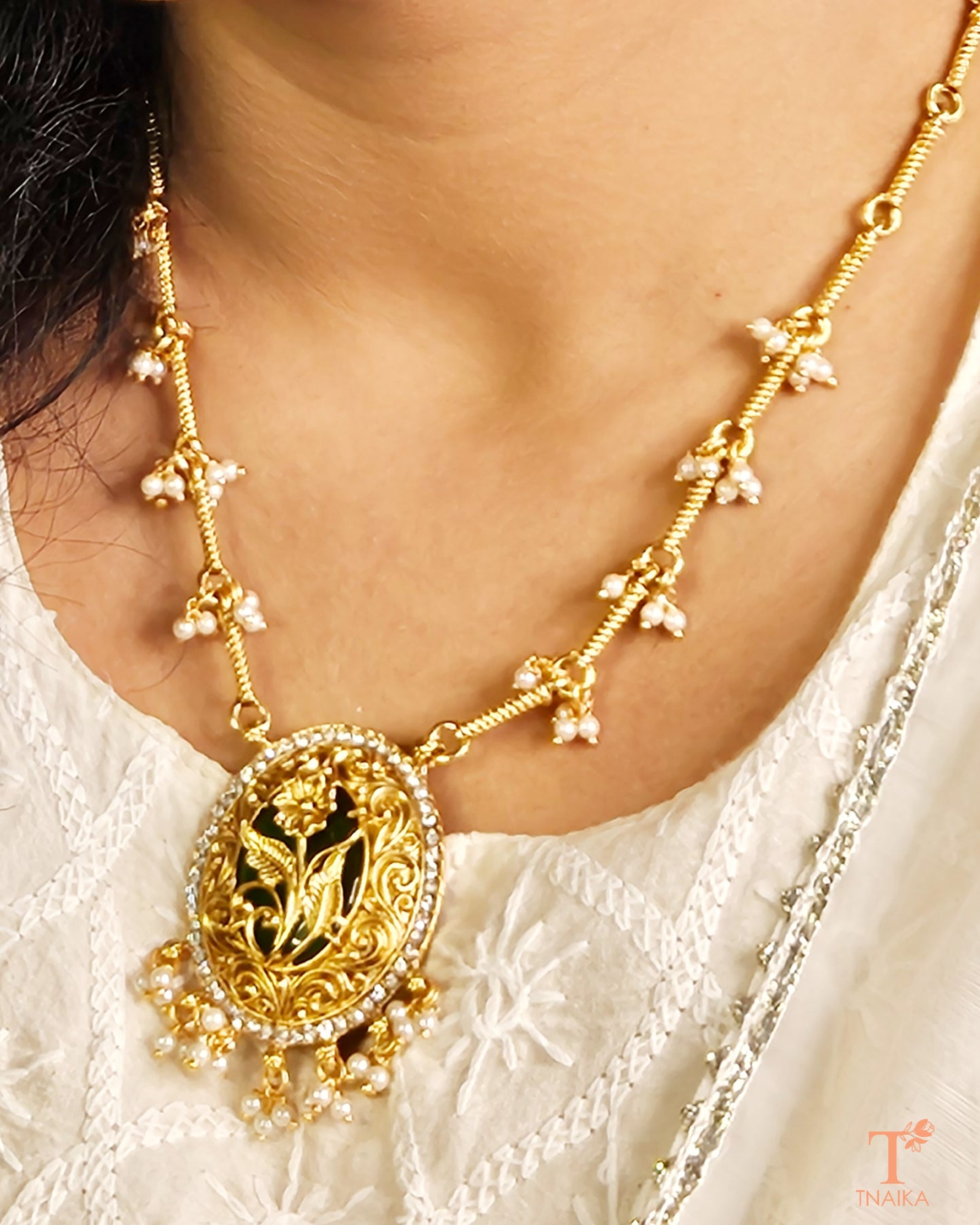 Nakshtra Necklace Set - Green