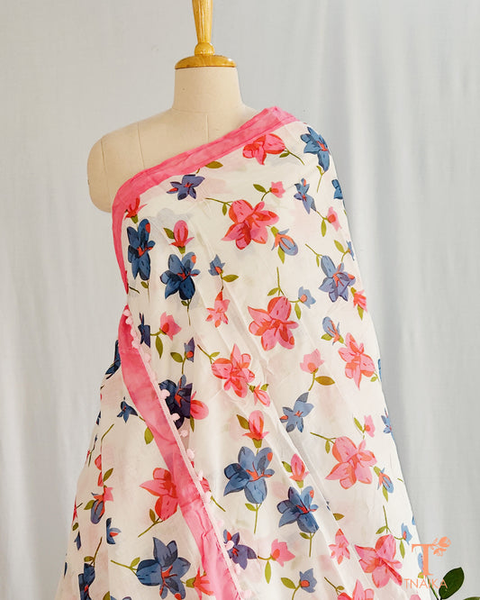 elegant cotton saree with pom pom, pom pom border saree, playful pom pom saree, cotton saree with fancy pom pom, pom pom embellished saree, trendy pom pom cotton saree, pom pom tassel saree, pom pom edged saree, block print cotton saree with pom pom, daily wear pom pom saree, pom pom work cotton saree, cotton saree with colorful pom pom, boho style cotton saree, cotton pom pom saree for festive wear, designer cotton saree with pom pom border.