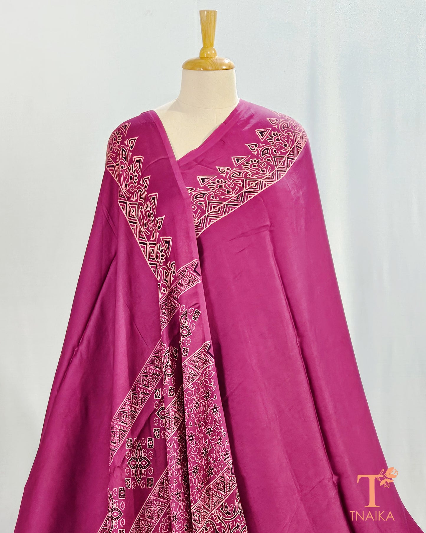 modal silk saree Ajrakh saree silk saree designer saree Indian ethnic wear modal silk Ajrakh saree hand block printed modal silk saree Ajrakh saree with natural dyes lightweight Ajrakh saree soft Ajrakh saree where to buy modal silk Ajrakh saree online buy Ajrakh saree with modal silk comfortable Ajrakh saree Ajrakh saree for summer latest designs in modal silk Ajrakh sarees