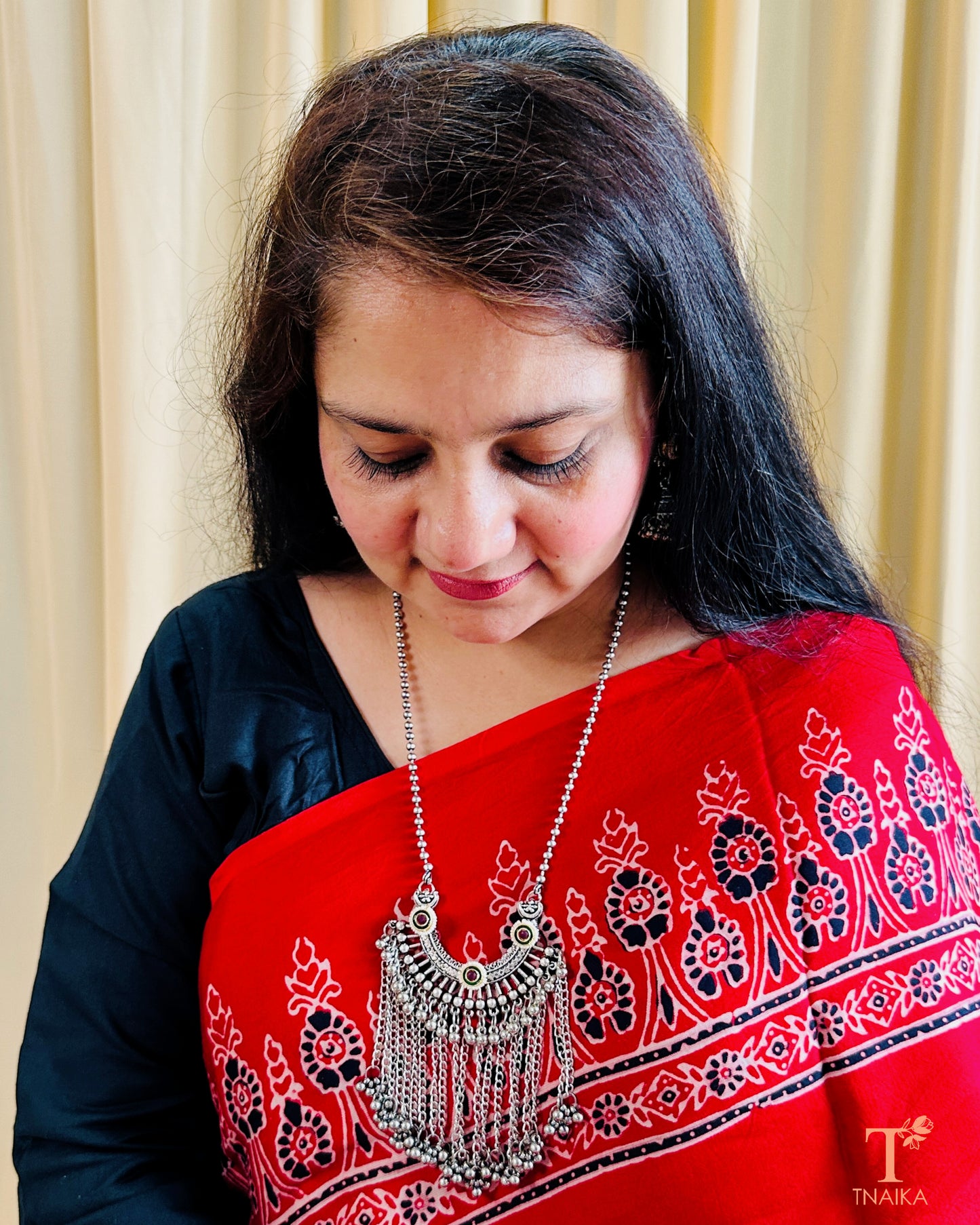 Oxidized Chandrahaar Necklace Set