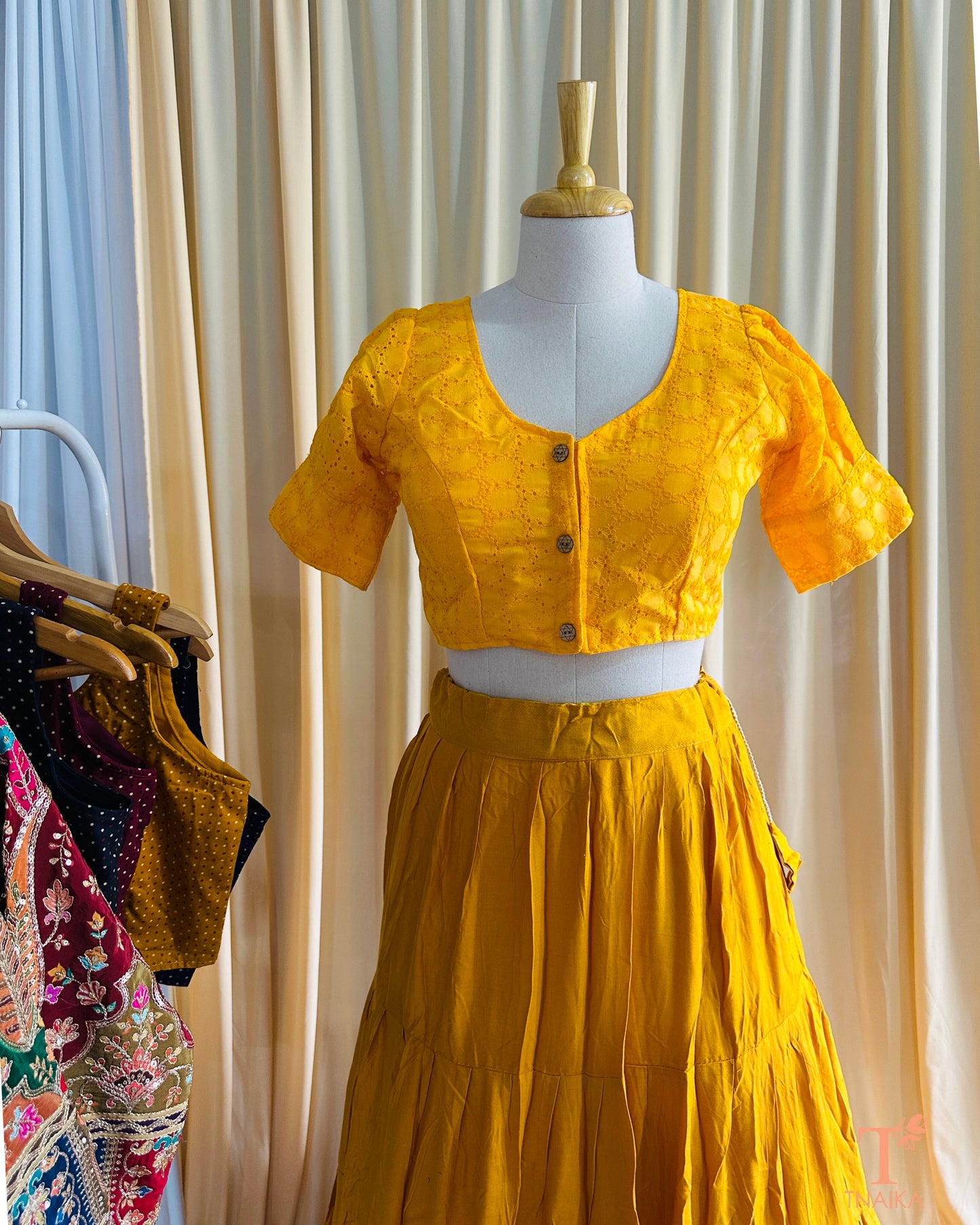 Hakoba Blouse-Yellow