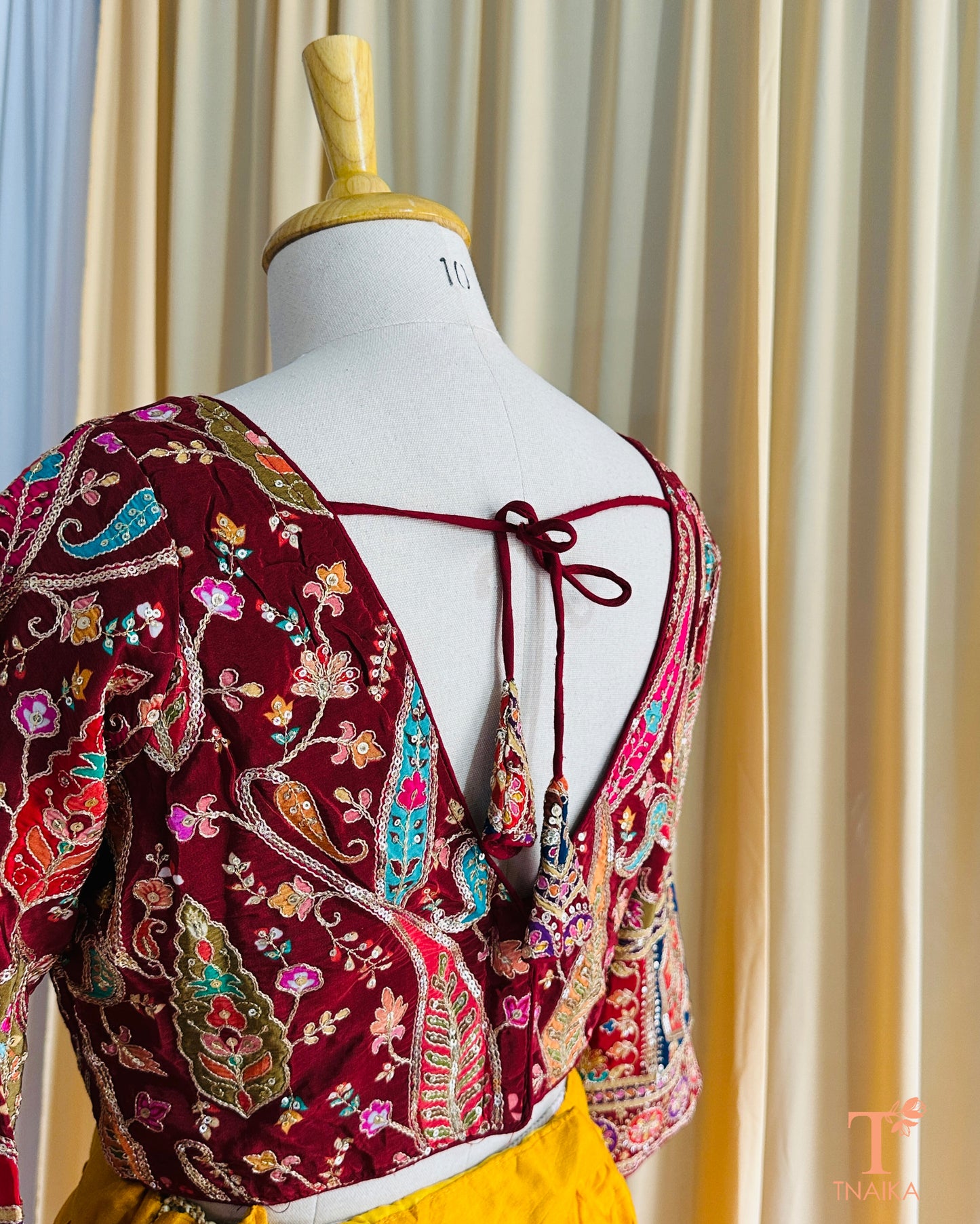 Karigari Blouse - Maroon