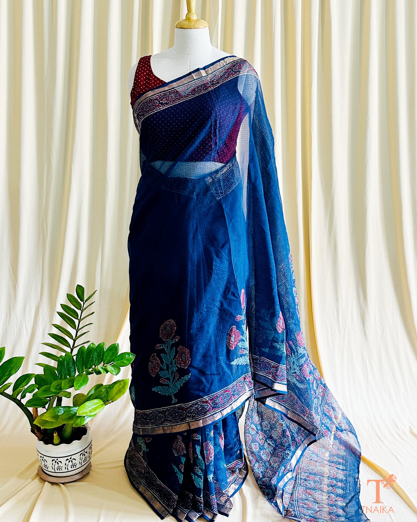 Kota Doria Gulmohar Saree