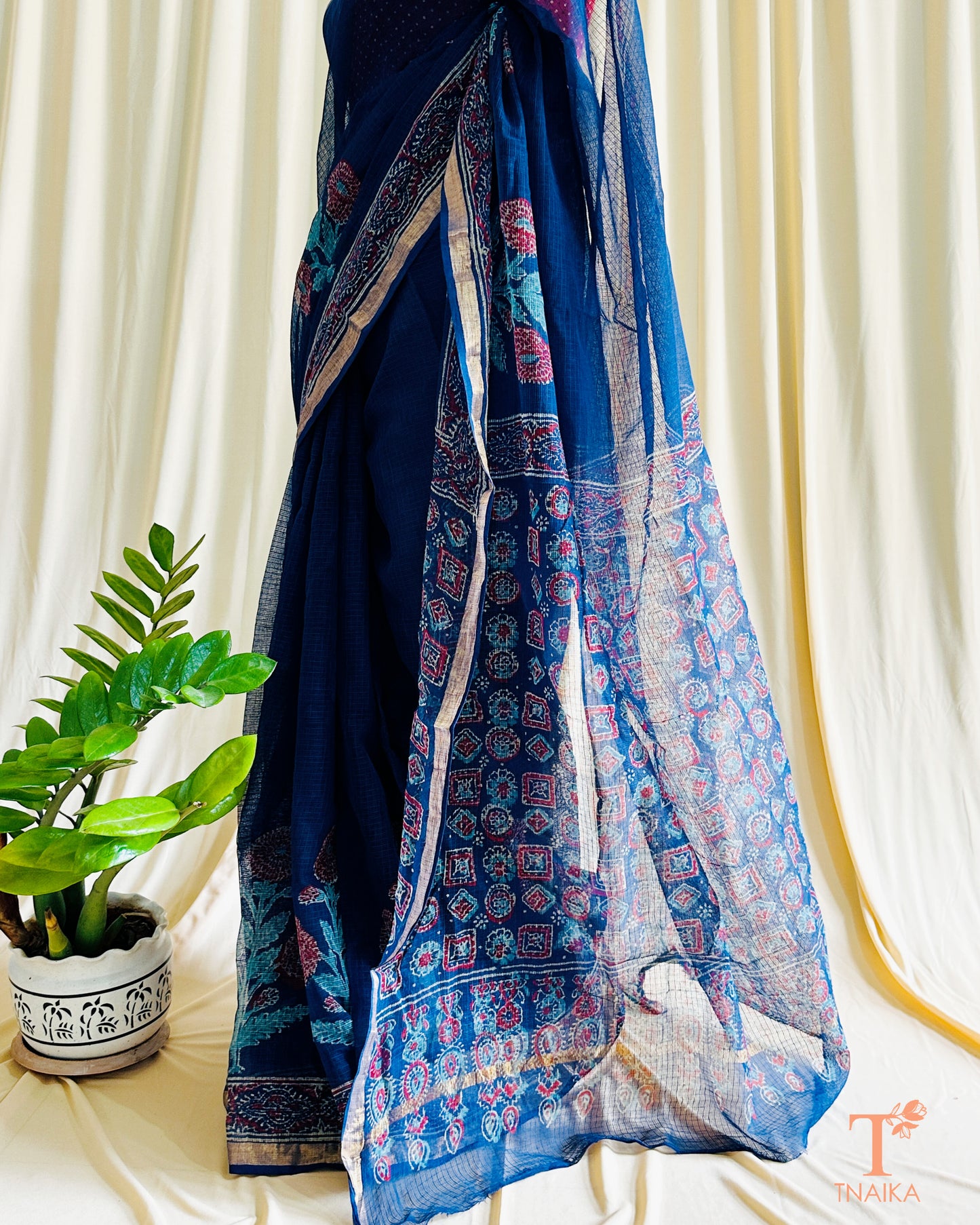 Kota Doria Gulmohar Saree