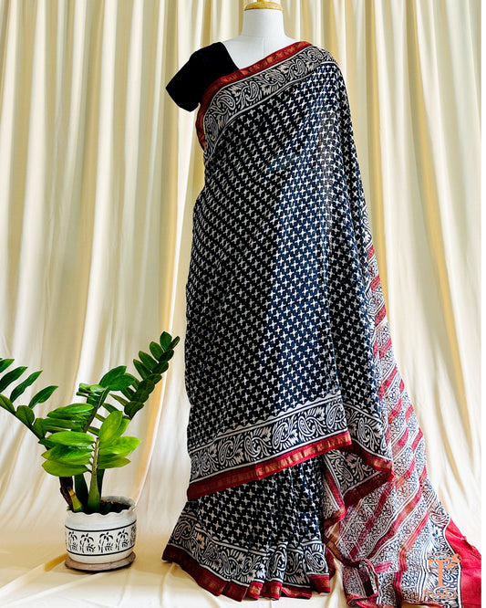 Chanderi Kalakriti Saree