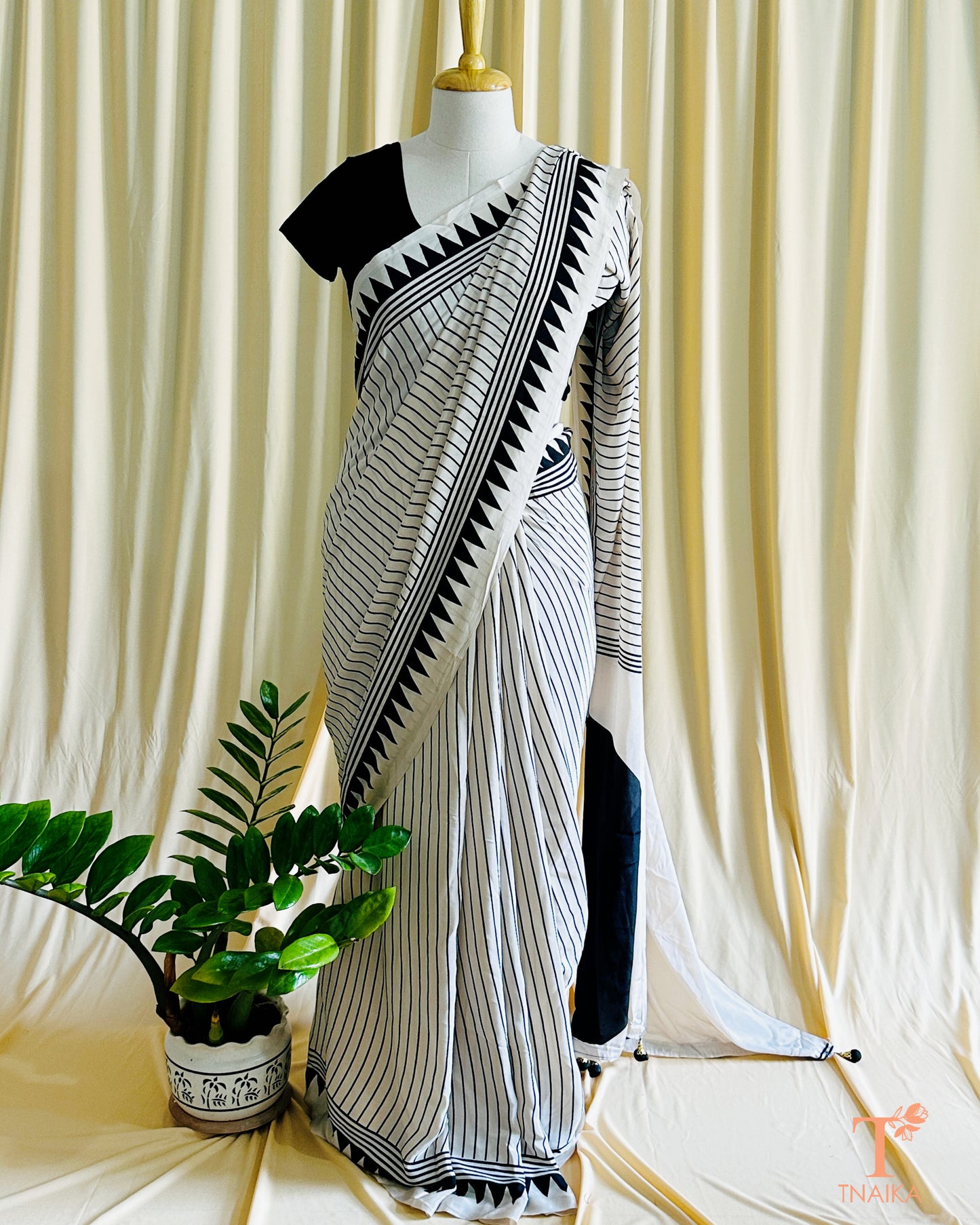Chocolate Semi Gajji Silk Saree