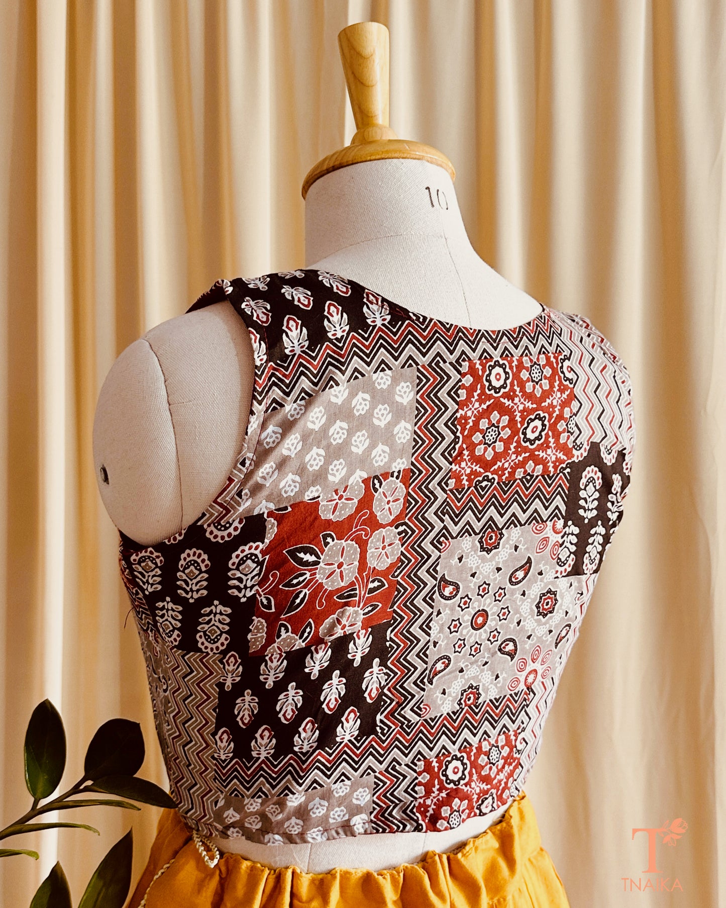 Desert Bloom Ajrakh Blouse