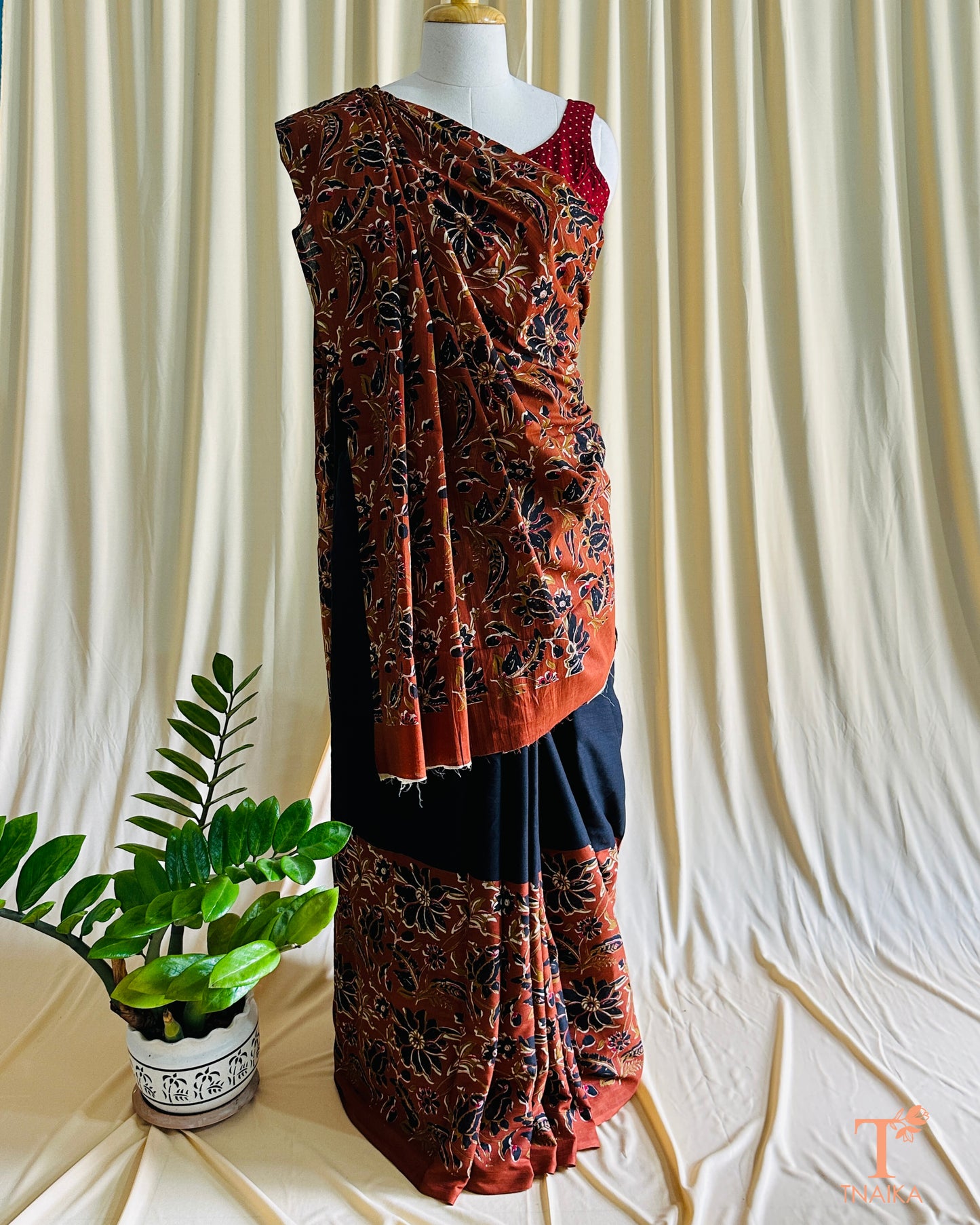 Cotton Tamarind Saree