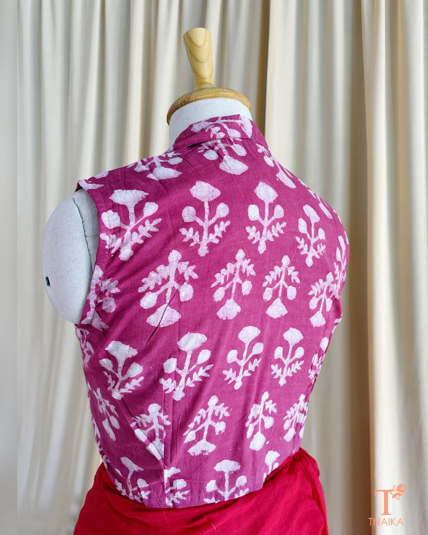 Sringaar Hand Block Printed Collar Blouse