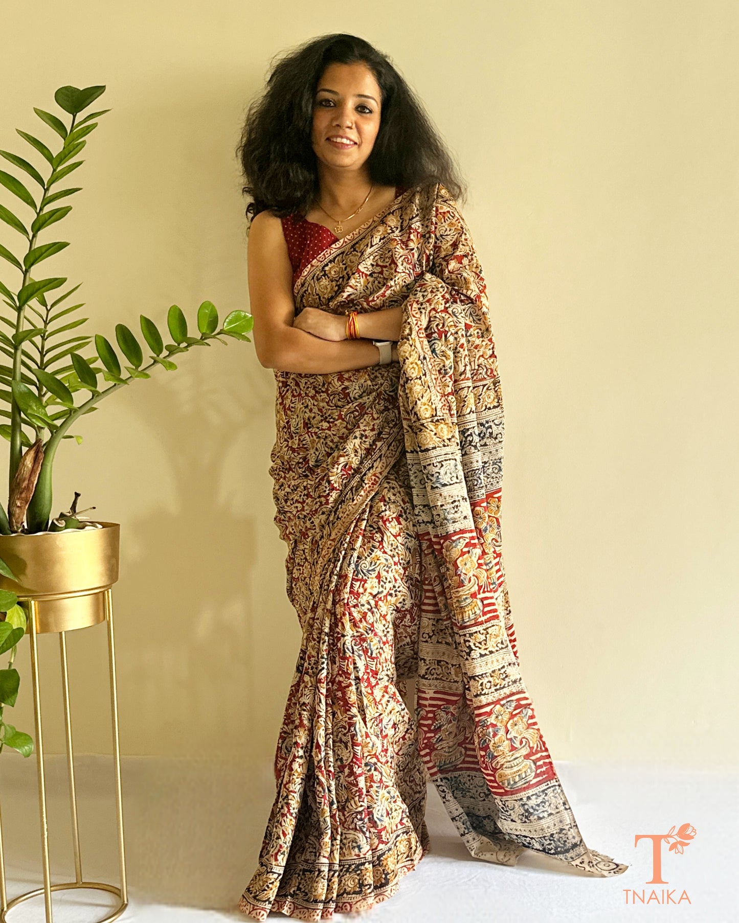 Chennur Silk Kavita Kalamkari Saree