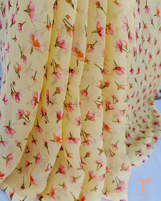 Close up view of saree