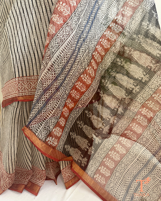 soft kota doria saree breathable cotton