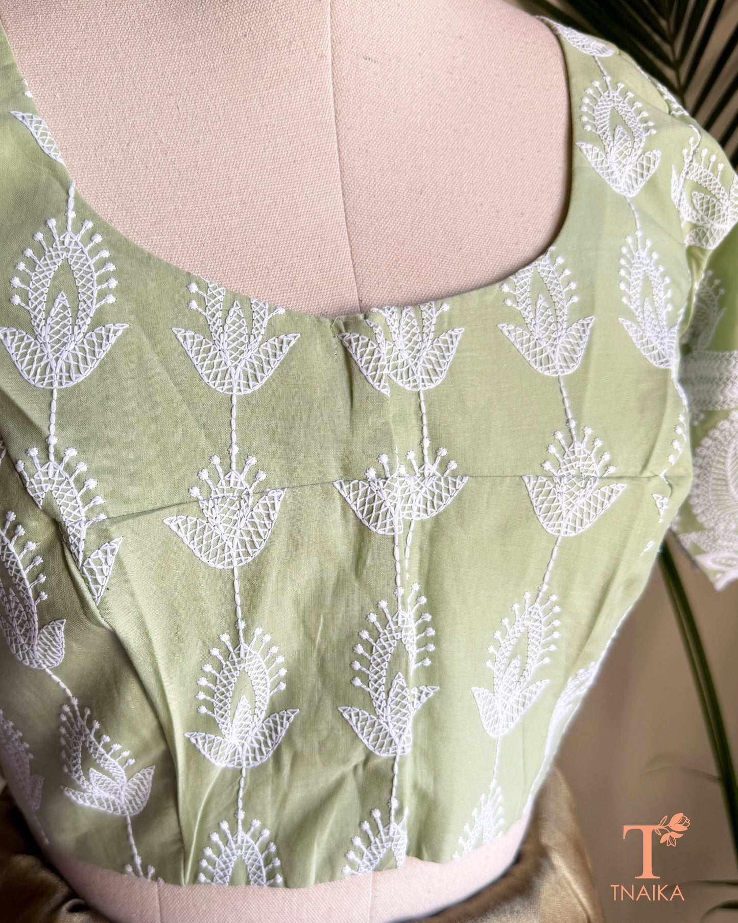 Closer view of the embroidery