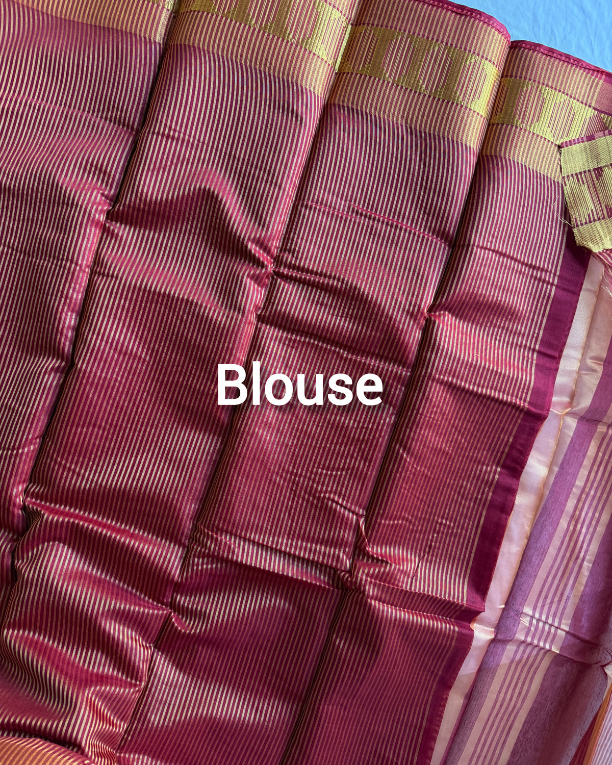 Traditional Indian Maheshwari cotton saree with elegant detailing