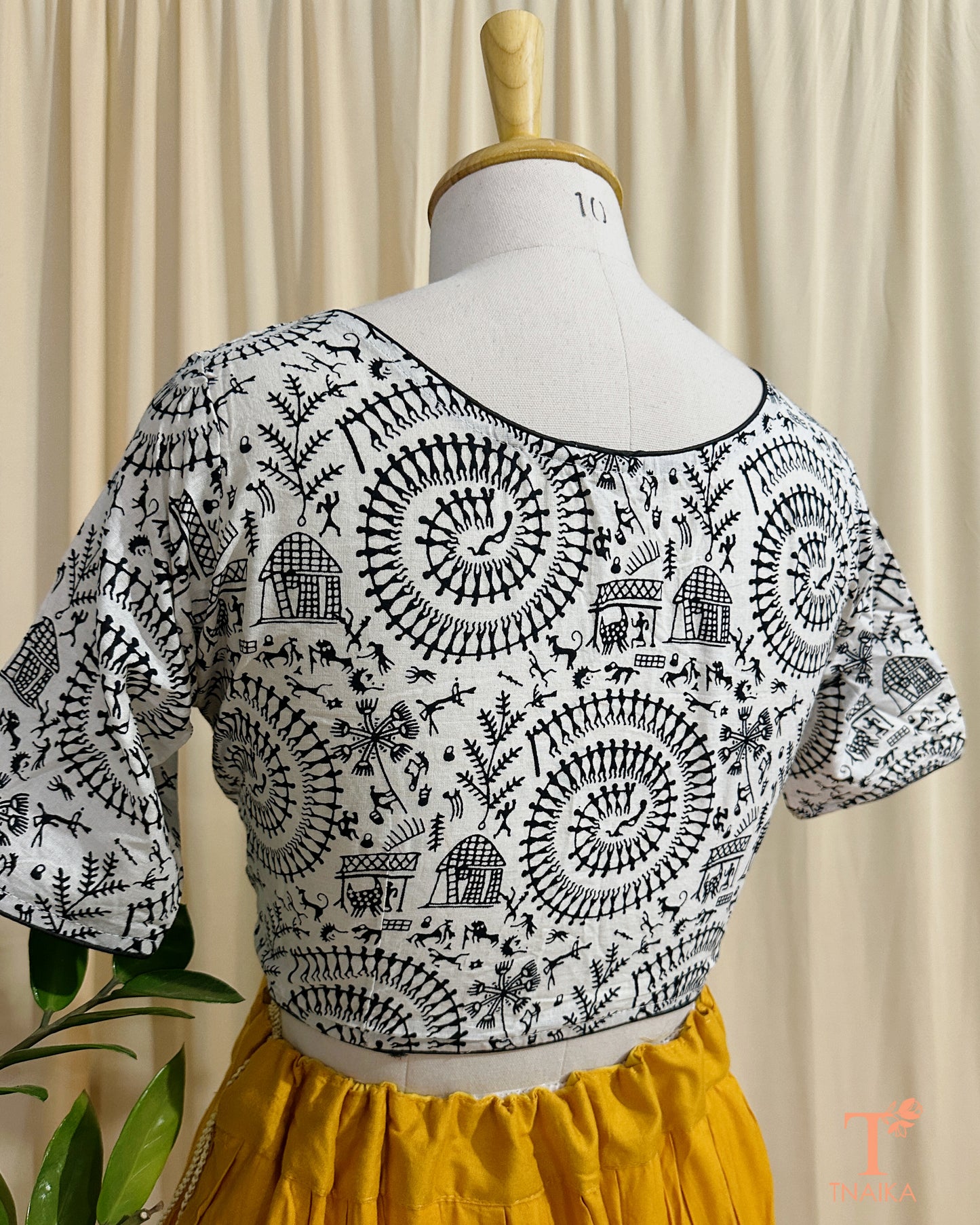 Cotton Ajrakh Blouse
