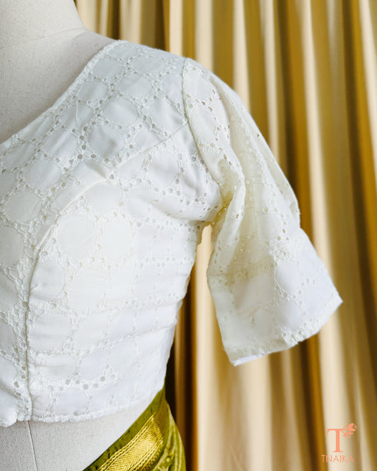 Hakoba Blouse-Off White