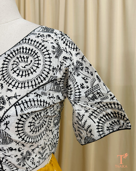 Cotton Ajrakh Blouse