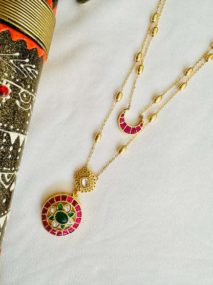 Panchi Heritage Kundan Layered Necklace Set