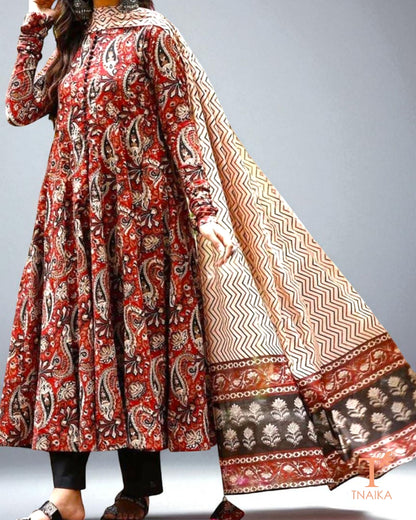 Cotton Block Printed Suit
