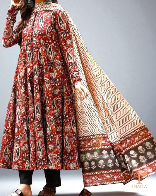 Cotton Block Printed Suit