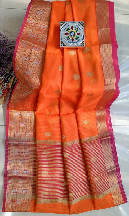 Maheswari Coin Saree