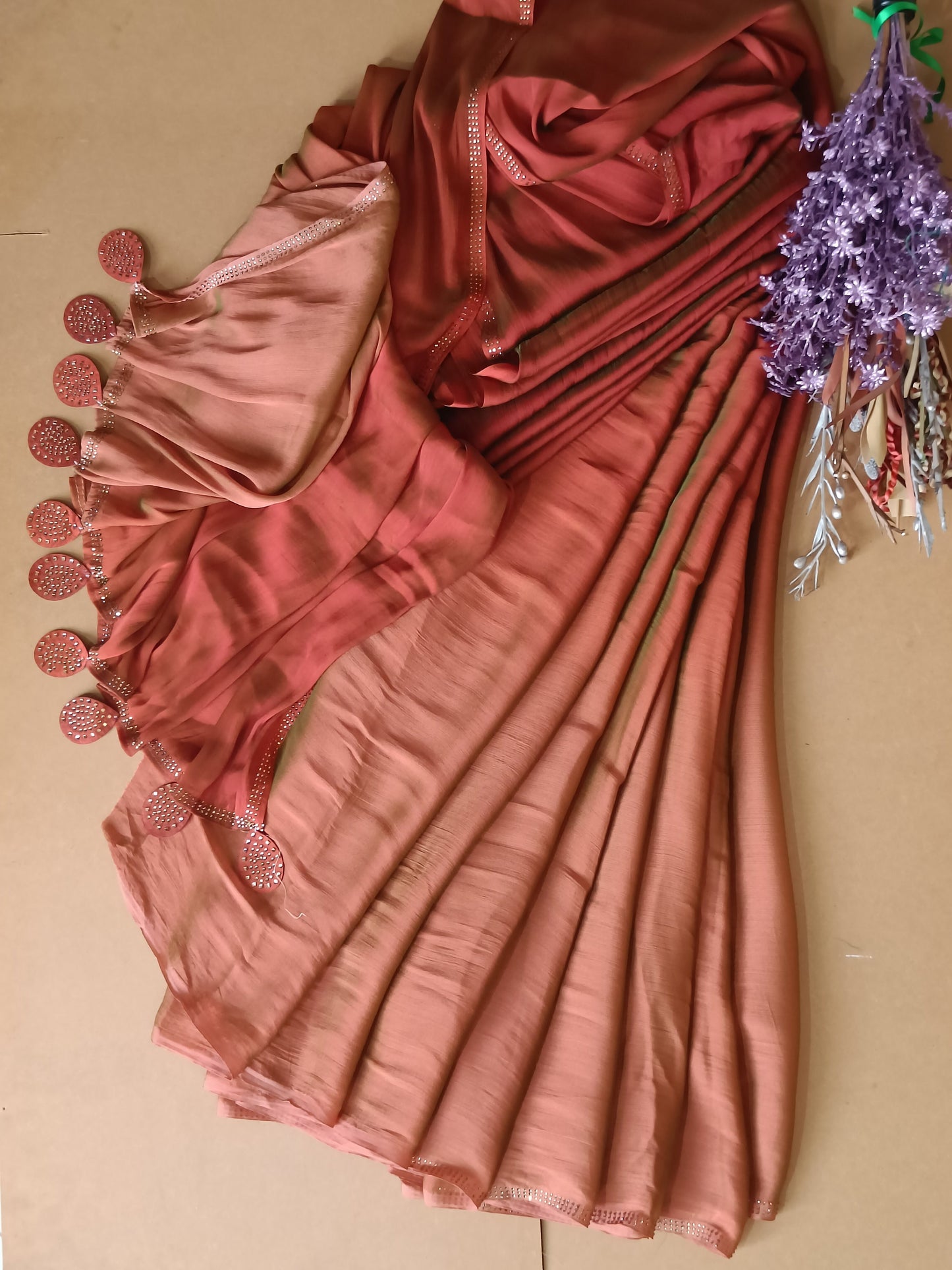 Chiffon Dual Tone Saree