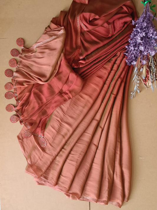 Chiffon Dual Tone Saree