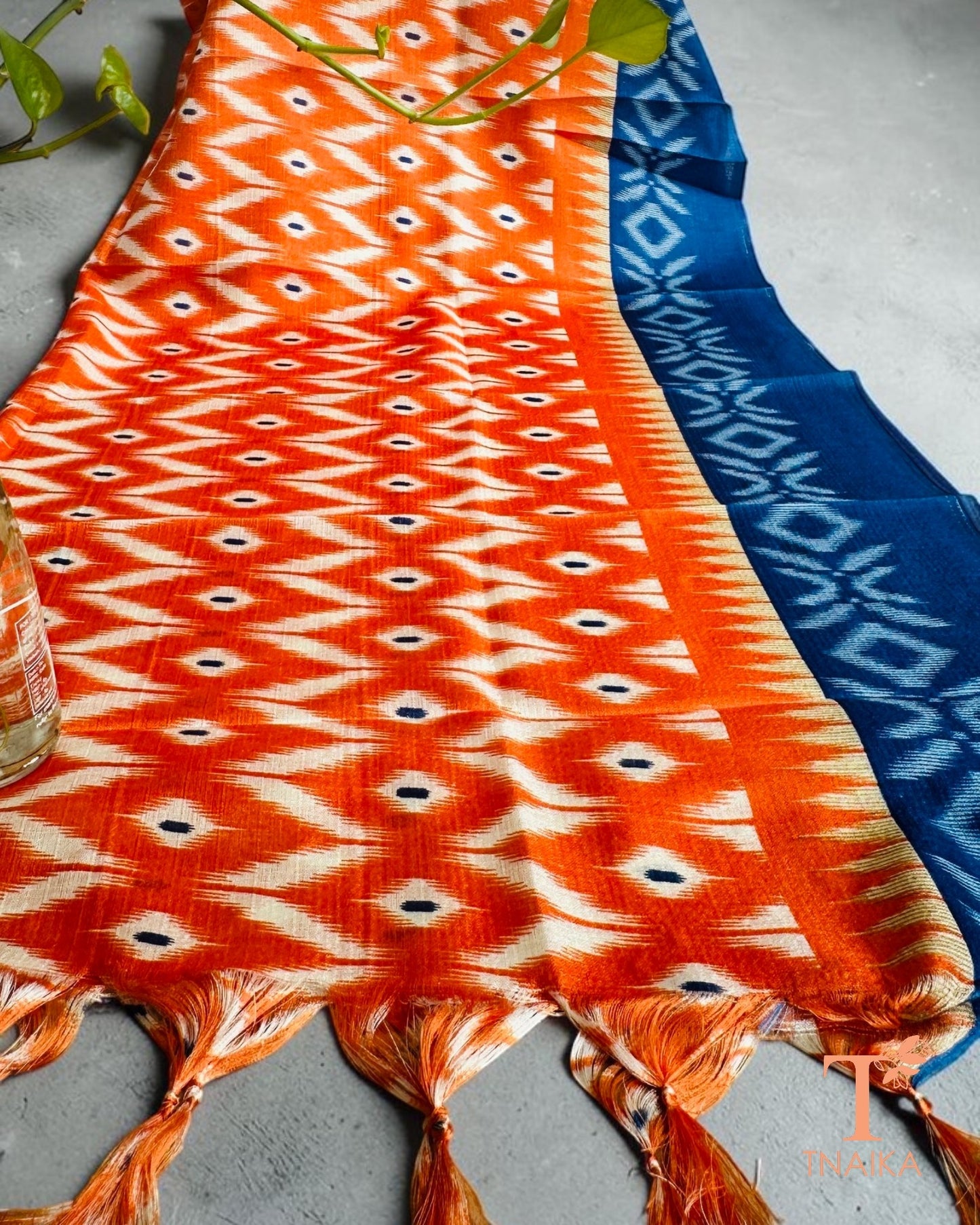 Traditional silk blend dupatta with luxurious look and comfortable feel.