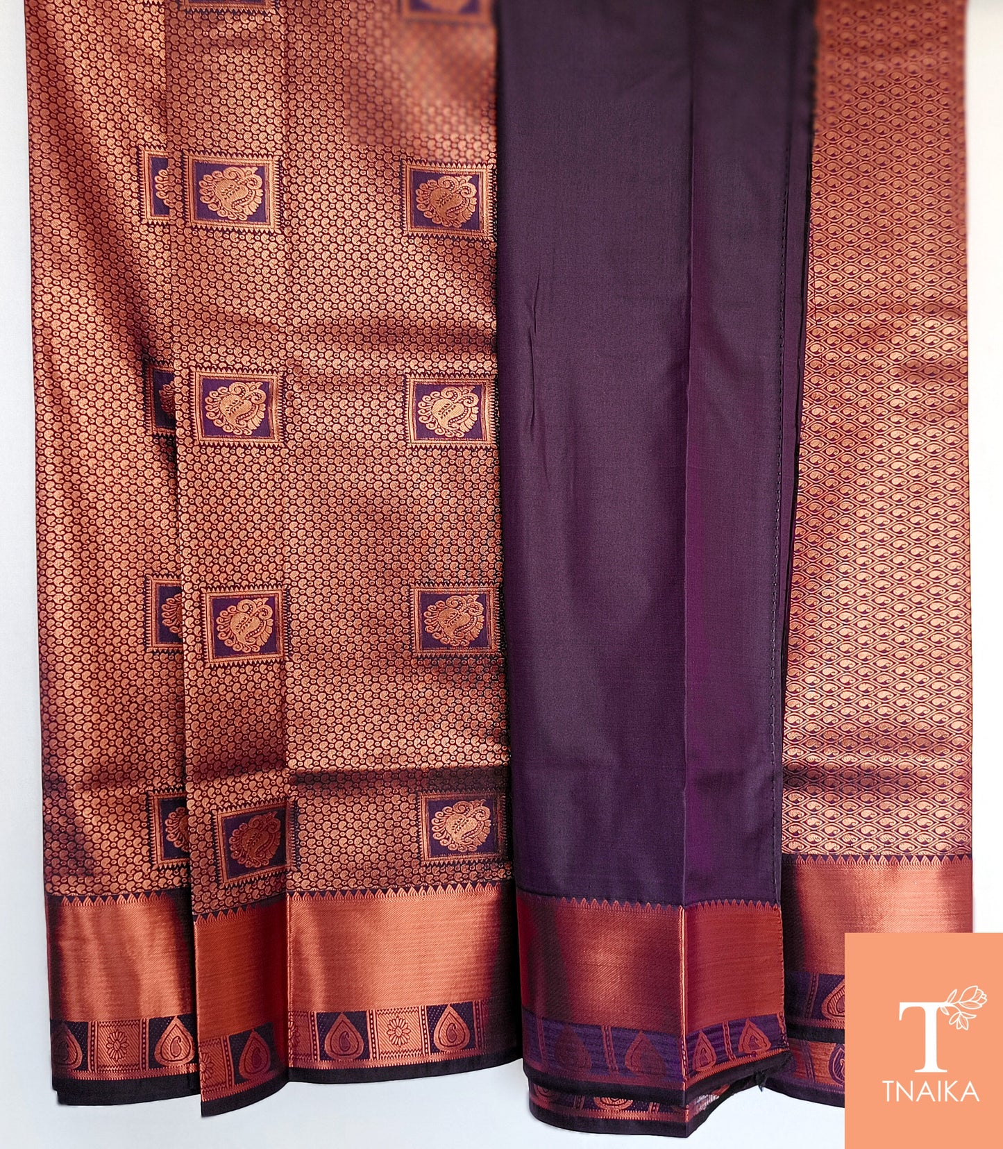 Silk Copperish Saree