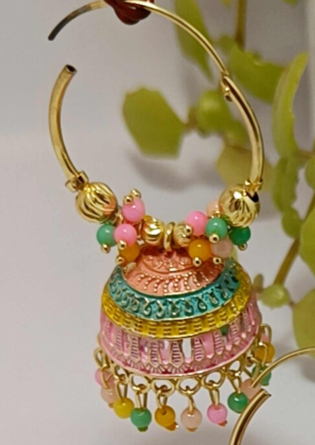 Multi Jhumki Earrings