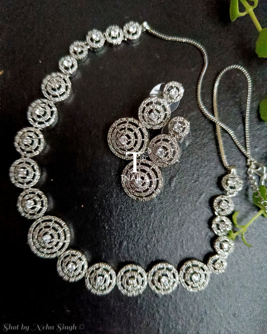 Spiral Cascade Necklace Set