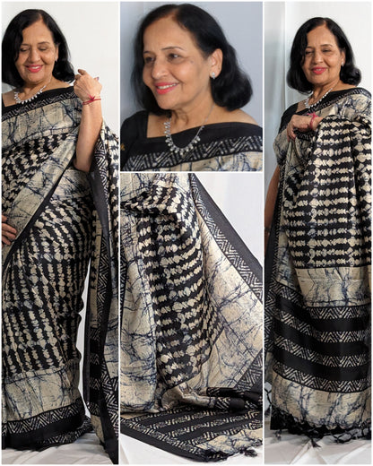 Silk Batik Saree