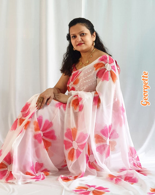 Chiffon Blossom Breeze Saree