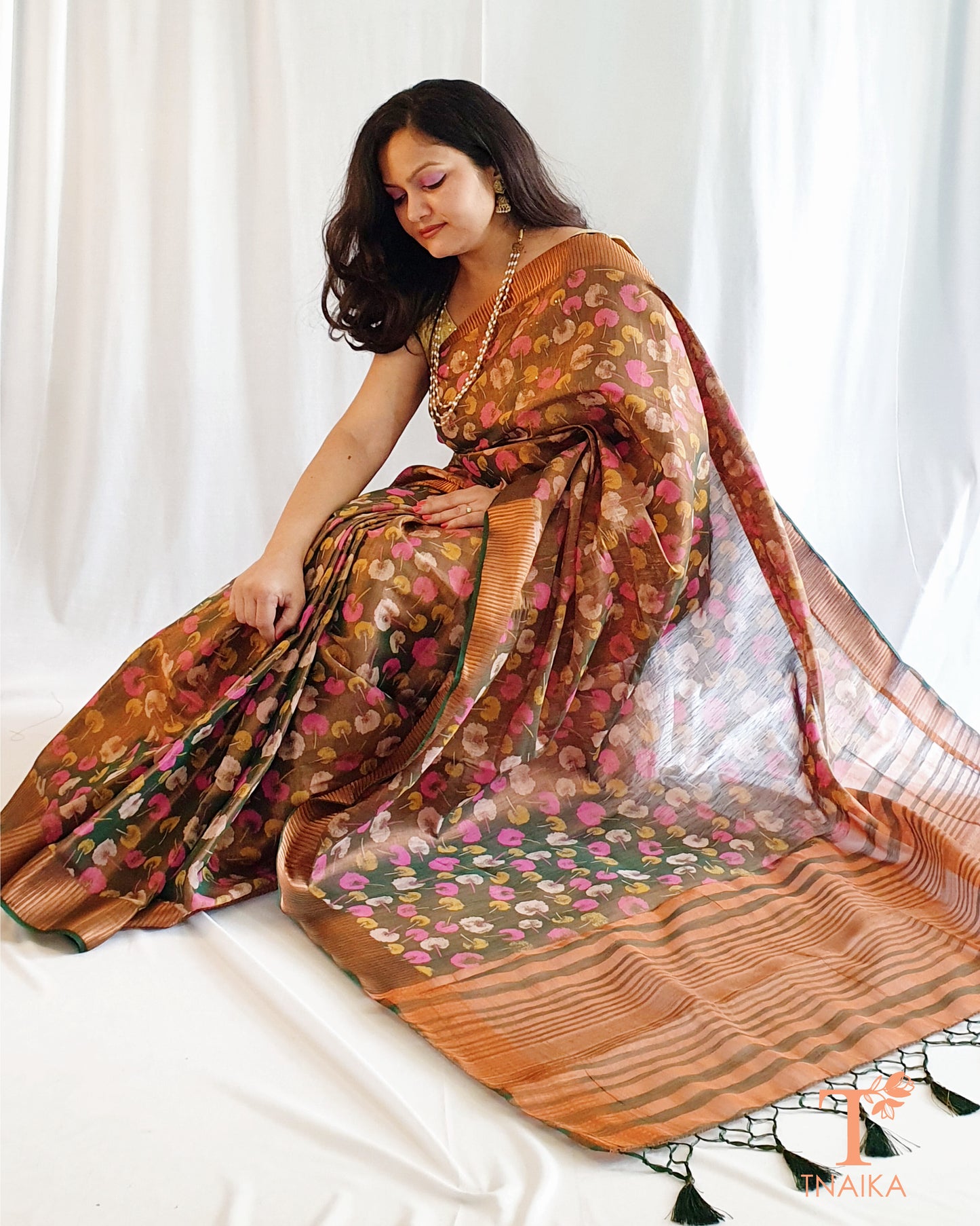 Tissue Dandelion Saree