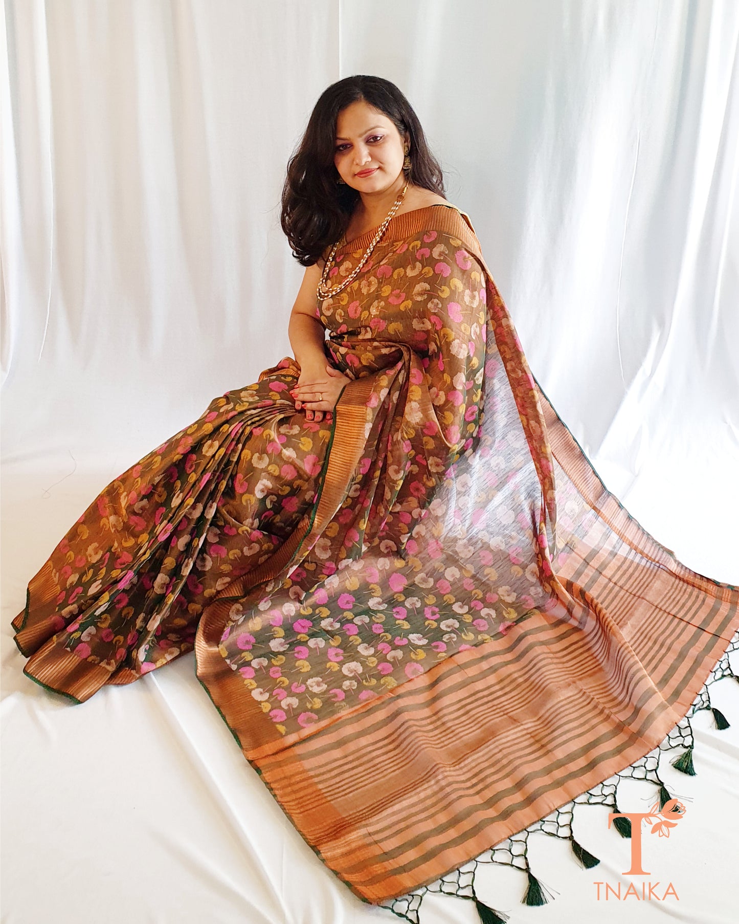 Tissue Dandelion Saree