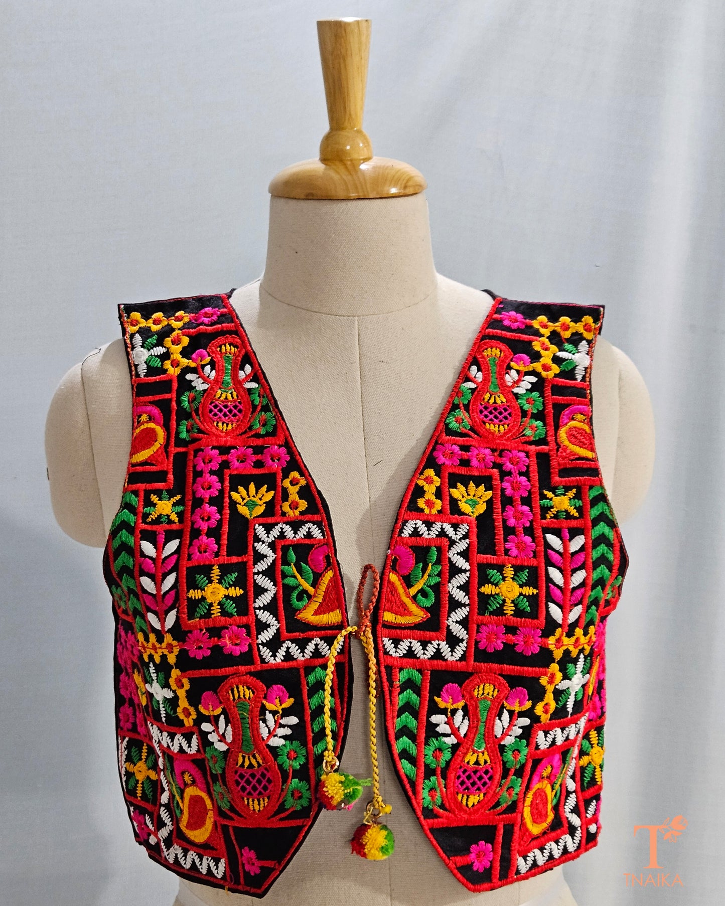 Embroidered Koti Jackets-Mavi