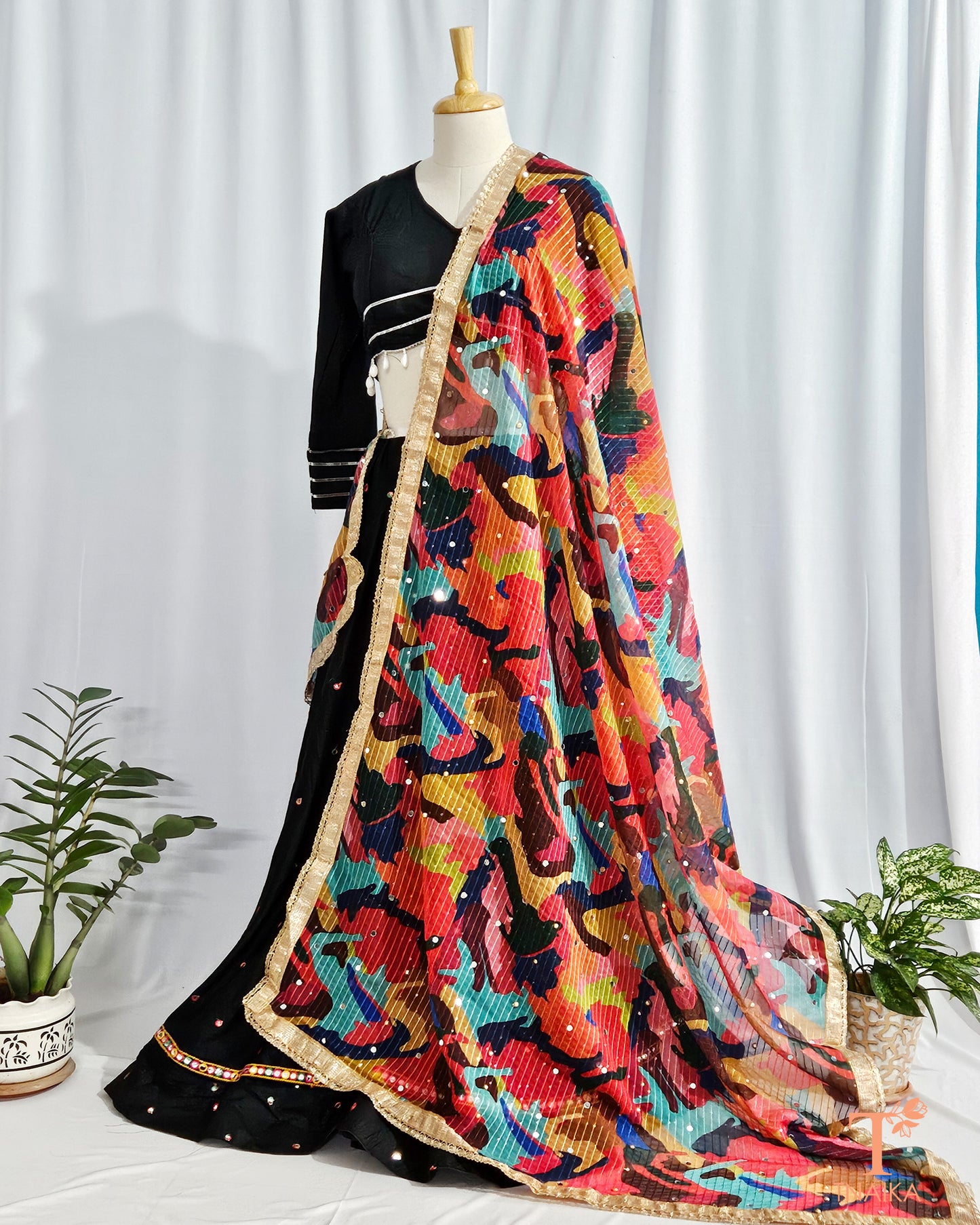 Georgette Multi Dupatta