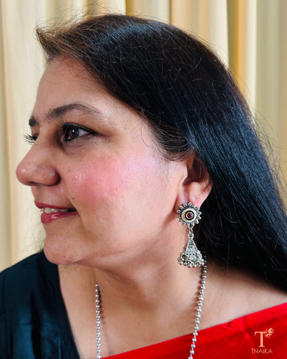 Oxidized Chandrahaar Necklace Set