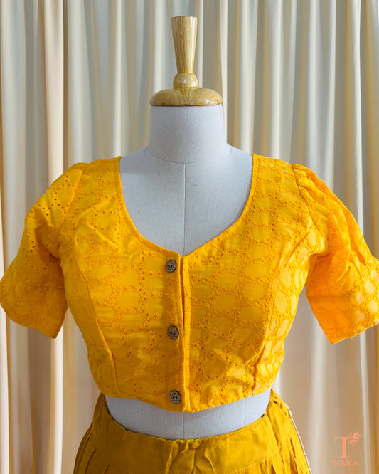 Hakoba Blouse-Yellow