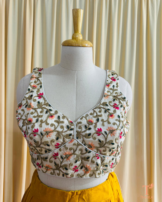 Festive Blouse - Cream