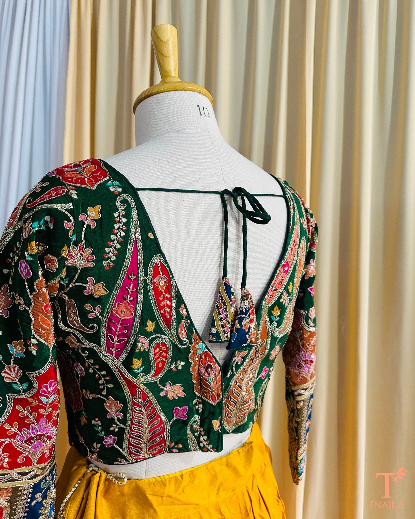 Karigari Blouse - Green