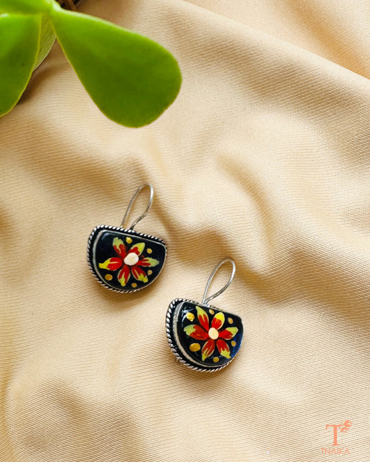 Hour Hand-Painted Earrings