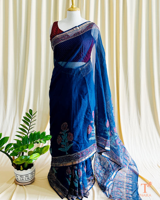 Kota Doria Gulmohar Saree