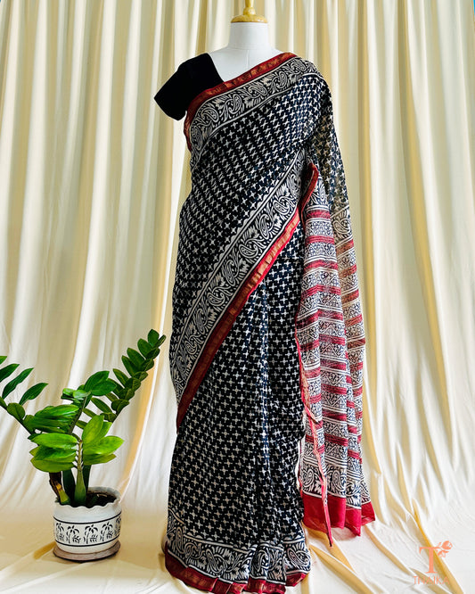 Chanderi Kalakriti Saree